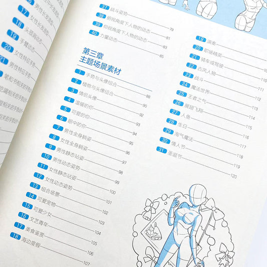 Volume One of Anime Human Figures by Dada Cat, Chinese Version, published by People'S Posts And Telecommunications Publishing House