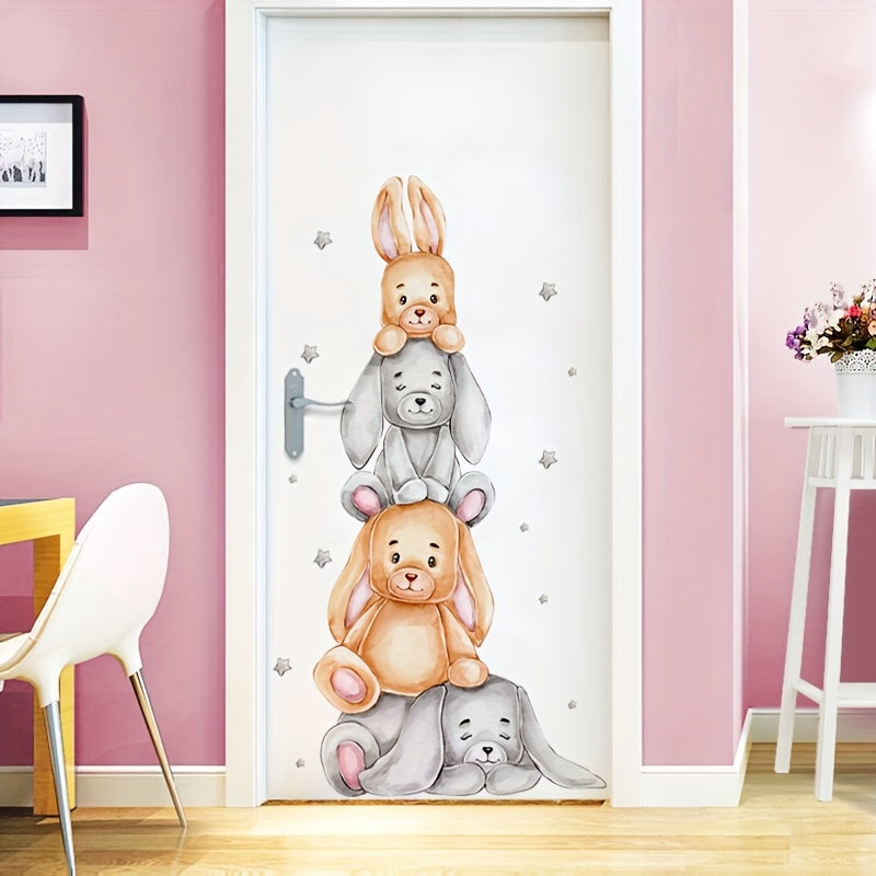 Cute cartoon bear decal for walls and windows.