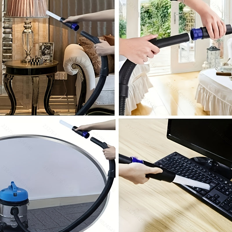 Multipurpose Vacuum Cleaner Attachment Kit - Bendable Dusting Brush for Home & Car, Perfect for Ventilation Openings, Keyboards, Storage Spaces & Plants - User-Friendly with Various Attachments for Effortless Cleaning