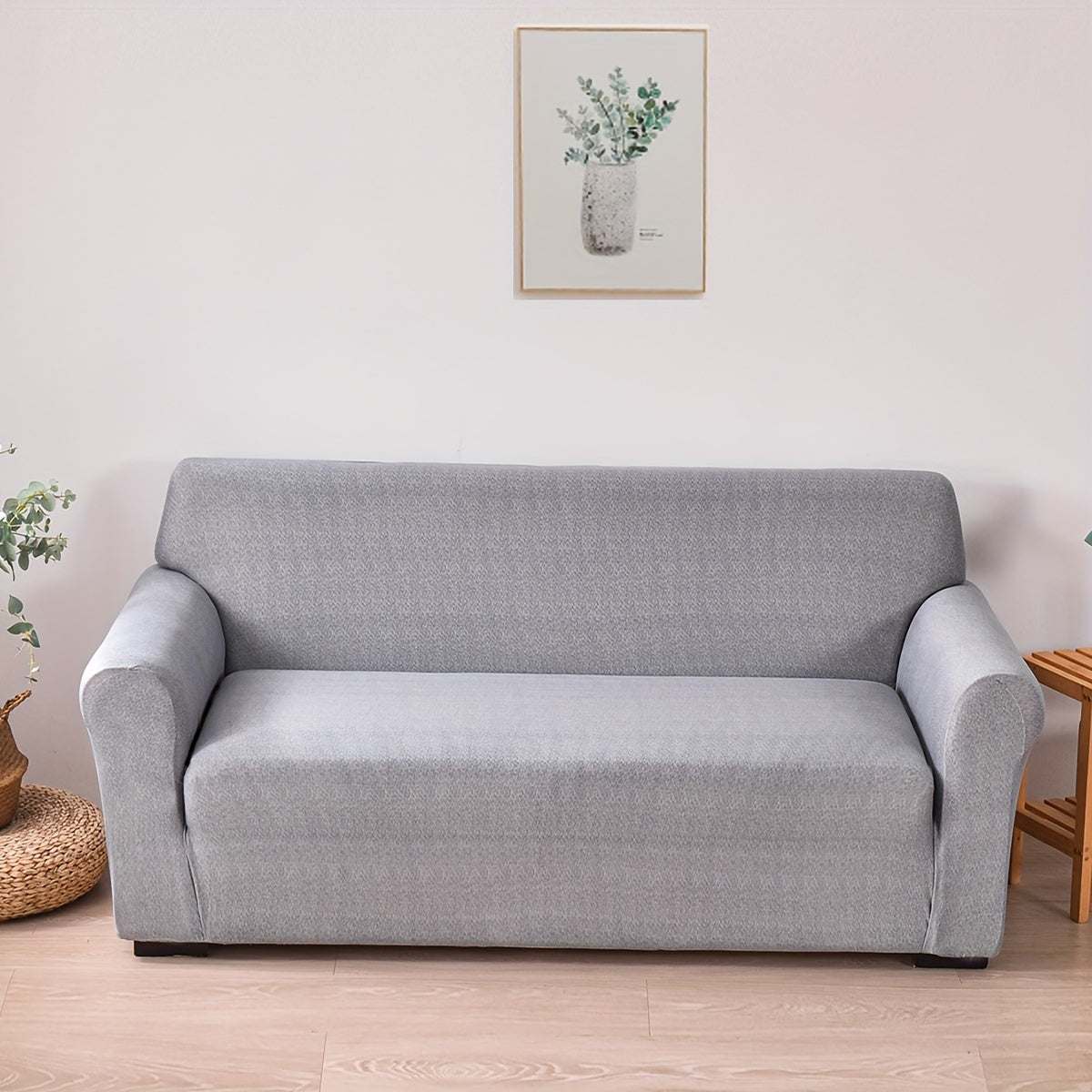 1-piece non-slip stretch sofa slipcover for universal use in bedrooms, offices, living rooms, and homes to protect furniture from dust.