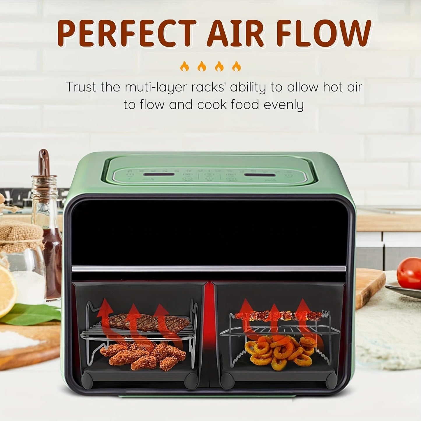 Air Fryer Accessory Kit containing 10 pieces, designed to be compatible with Ninja AF300UK, AF400UK, and AF451UK models as well as Tower T17088, Salter, and Cookwise air fryers. This kit includes a stainless steel rack, silicone liner, carbon steel bread