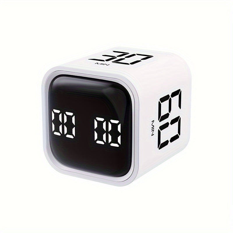 Modern Kitchen Timer with Visual Display, Two Speed Options, Motion Detection, Rechargeable Battery - Electronic Timer for Students, Alarm and Time Management, Made of Plastic