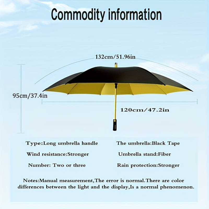 Minimalist style automatic umbrella with water-resistant canopy, carbon fiber ribs, and wind-resistant design.