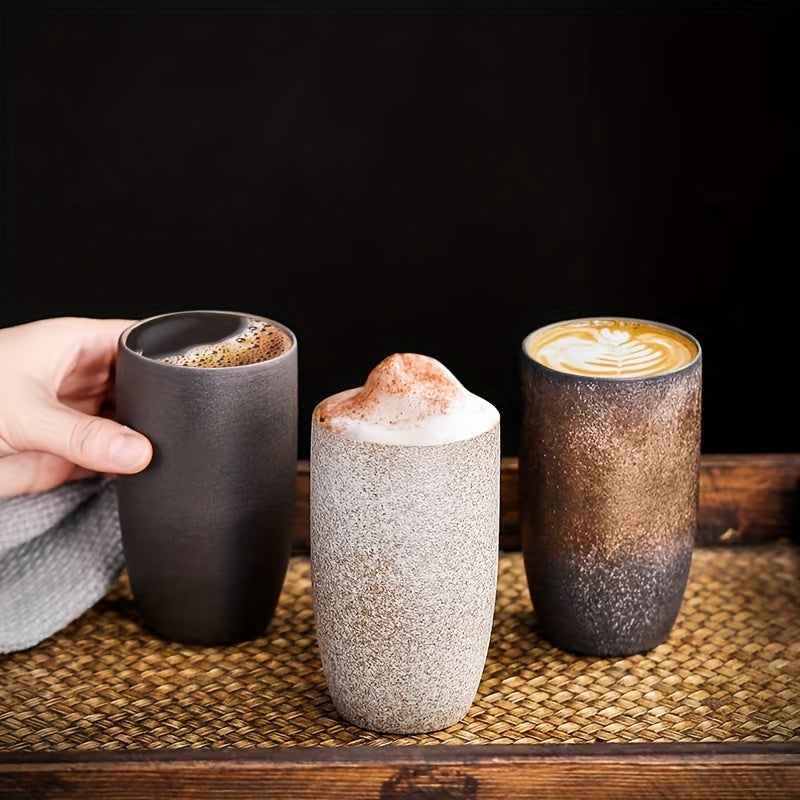 Japanese-style Ceramic Coffee Cup holds 220ml for Espresso & Tea, Elegant Addition to Home & Restaurant Decor, Resistant to Rust