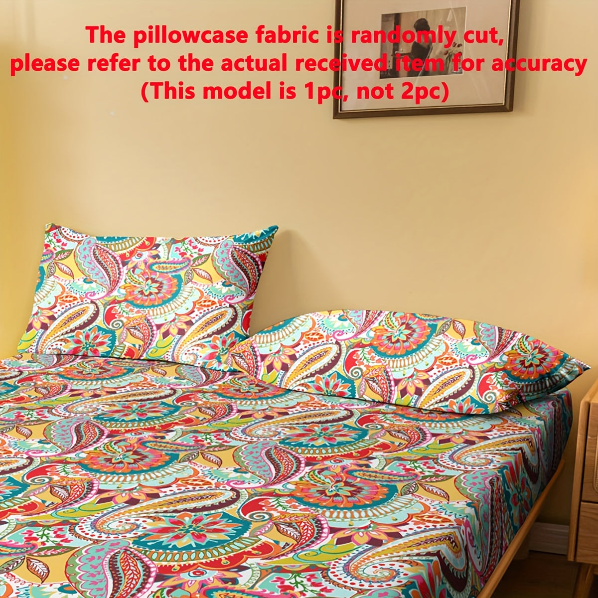 Soft pillowcase with pocket closure for bedroom, featuring a simple modern bohemian pattern printed on fleece fabric.