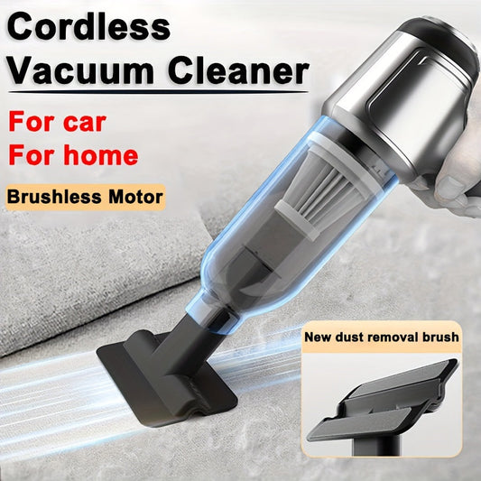 Wireless portable vacuum cleaner with USB charging, perfect for home, car, office, and outdoor use. Comes with a variety of accessories for versatile cleaning. Multifunctional handheld vacuum cleaner with cordless design.