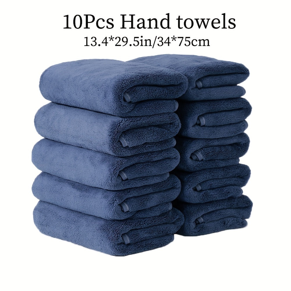 Soft and comfortable microfiber hand towel set with good water absorption, suitable for family, shower, fitness, and sauna. Available in multi-color options.