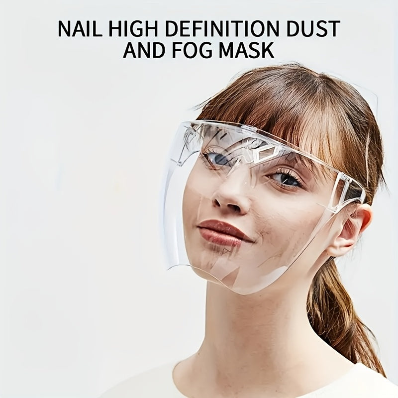 Women's full face shield for nail art and casual wear, anti-fog and splash-proof