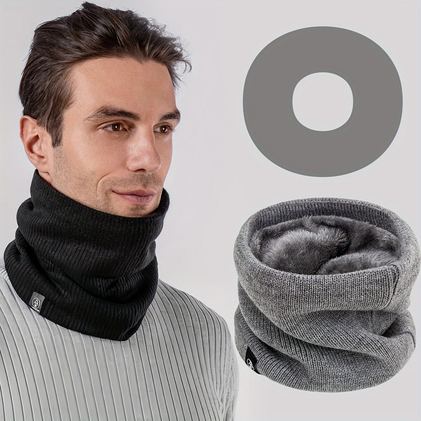 Stay warm and cozy this winter with our versatile Winter Neck Gaiter. This thickened and fleece-lined scarf is perfect for both men and women, providing exceptional warmth and comfort. It can also be worn as a cycling mask, knitted pullover fake collar