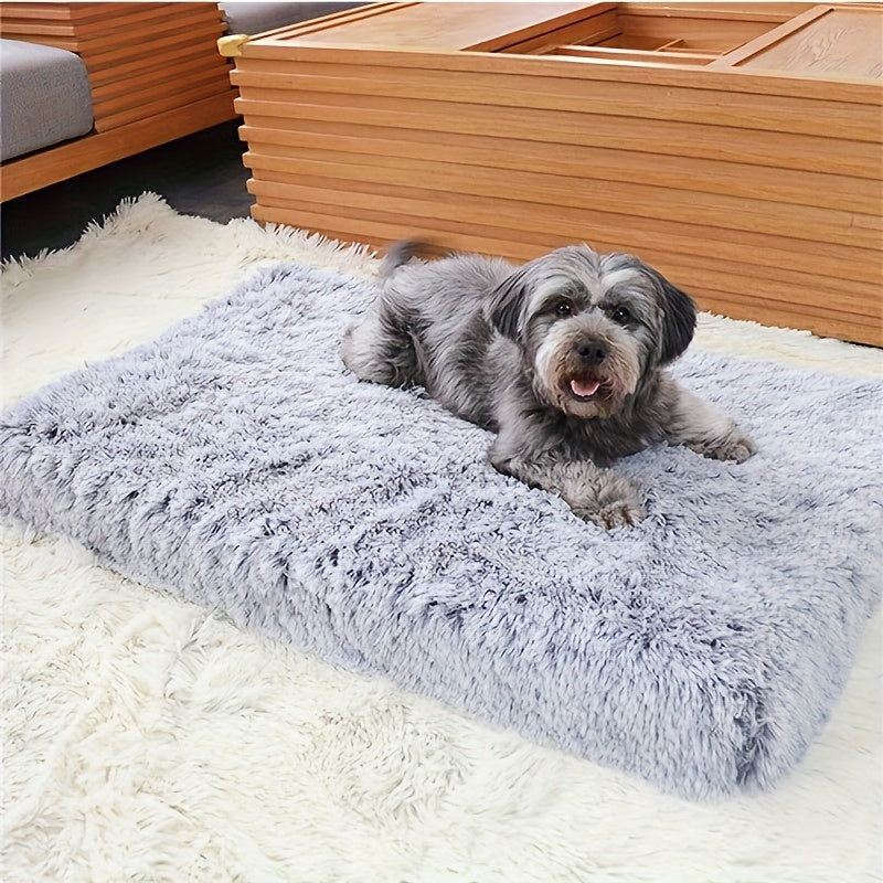 Soft plush dog bed with waterproof bottom for all sizes of dogs and cats. Comfortable, washable, and anti-slip.