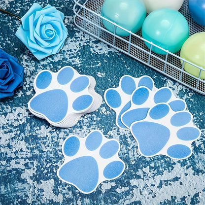 Non-Slip Bathtub Stickers with Dog Paw Prints - Waterproof Safety Decals for Shower, Pool, Yacht, and Stairs - Easy Application Vinyl Decals for Bathroom Safety