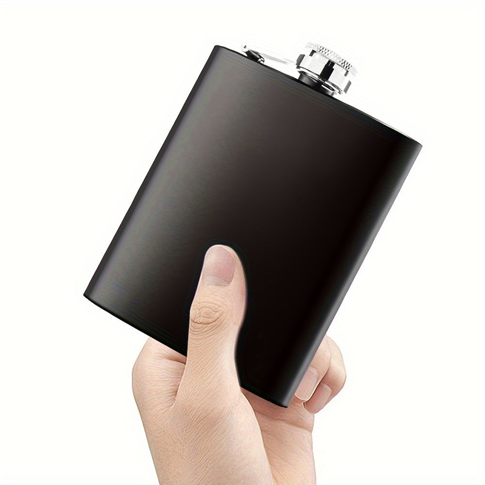 Leakproof Stainless Steel Hip Flask with Soft Touch Leather Packaging, Perfect for Whiskey, Rum, and Vodka. Portable, Rugged, and Durable for Outdoor Use. Smooth and Delicate Wine Bottle Alternative.