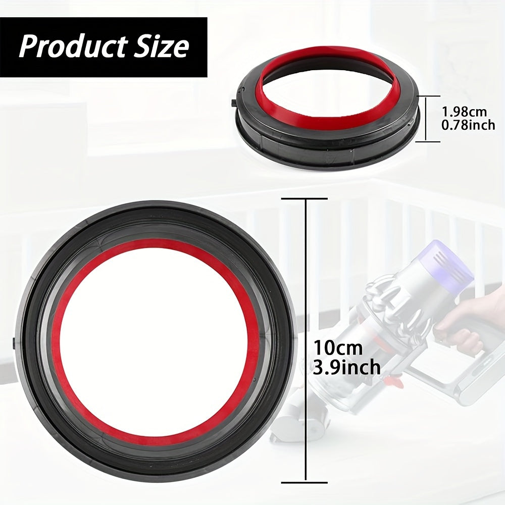 Replacement Dust Bin Upper Sealing Ring for V10 and SV12 - Compatible Vacuum Part with Screwdriver Included. Non-Electric Plastic Seal Accessory designed for V12 Detect Slim and V12 Digital Slim Cleaner.