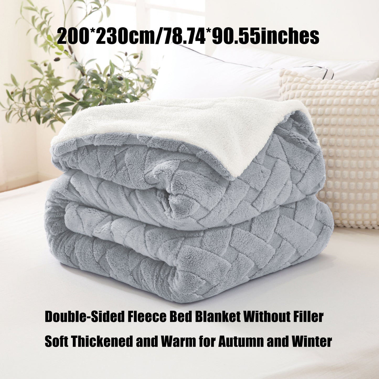 Stay cozy all year round with our 1pc Cozy Contemporary Diamond Pattern Fleece Throw Blanket. Made from a soft polyester blend with sheep fleece composite, this blanket offers all-season warmth and is perfect for use in the bedroom, on the sofa, in the