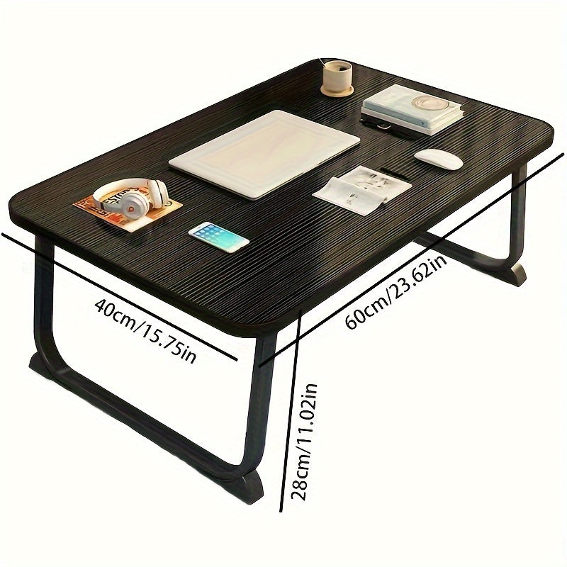 Large Folding Study Desk perfect for students or working from home, with a spacious tabletop and U-shaped legs for stability. Made of durable wooden material, ideal for use in the bedroom, living room, or outdoors.