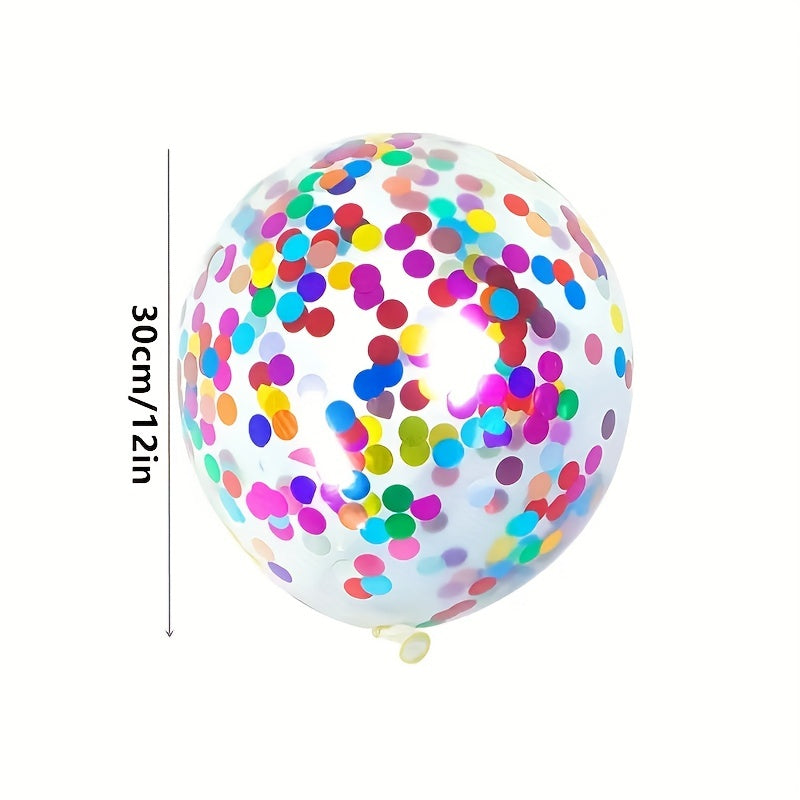 10 colorful glitter balloons - perfect for parties and weddings