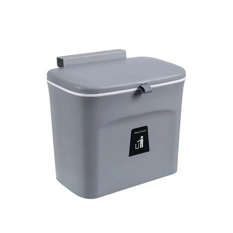 Wall Hanging Trash Can with Cabinet Door, Flip Lid Sliding Trash Can for Household Storage. Ideal for Bedroom, Bathroom, Living Room. Perfect for Diaper Changing and makes a great gift for Halloween, Thanksgiving, and Christmas.