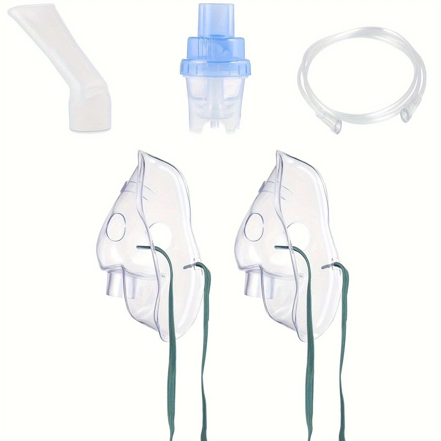 Non-electric, battery-free respiratory aid accessories for nebulizers and home treatment devices.