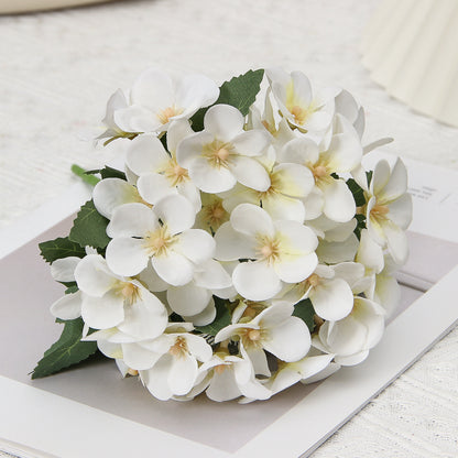 Elegant artificial Begonia flower arrangement in fabric, perfect for any table decor.