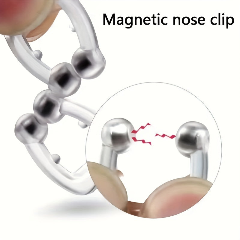 2/4 Magnetic Anti-Snoring Nose Clips, Non-Electric Sleep Aid, Reusable for Men and Women.