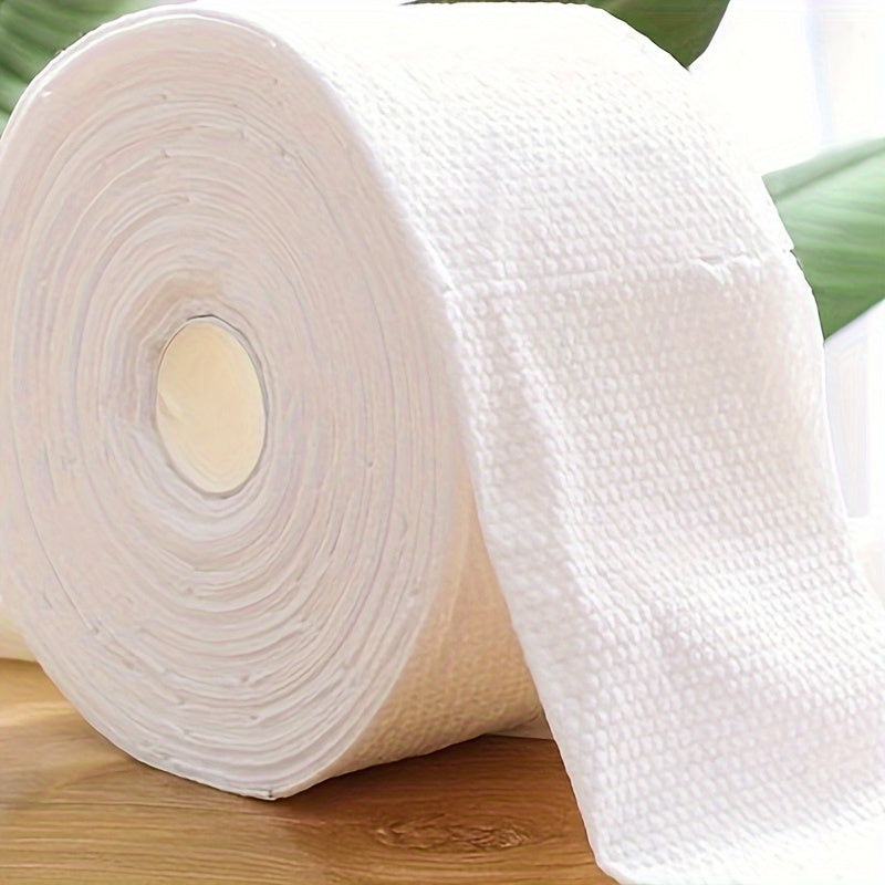 100% cotton disposable facial towels for home, salon, and travel. Unscented, soft, and skin-friendly. Chemical-free and suitable for all skin types. Unisex adult face cleaning towel roll.