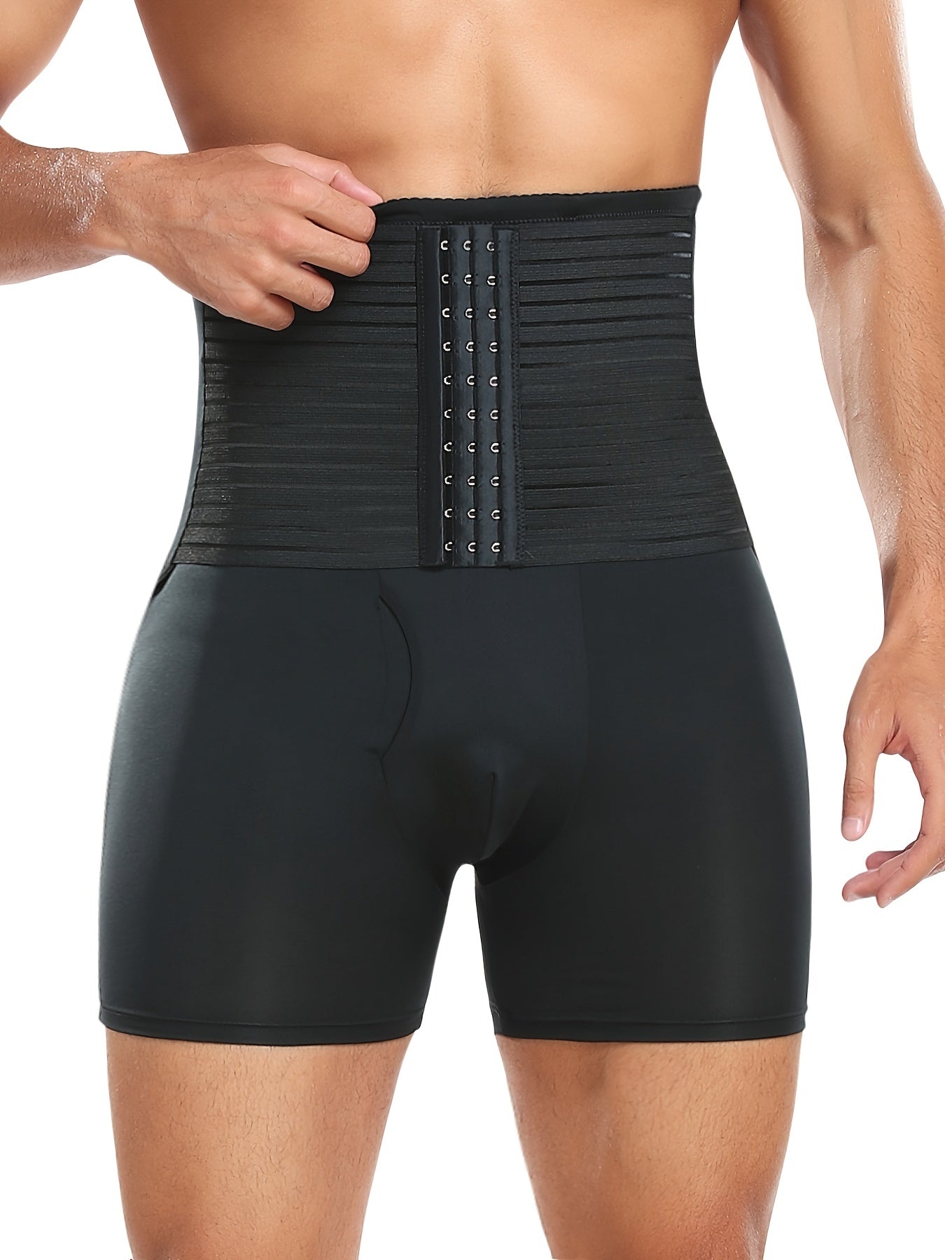 Men's Breathable Shaping Pants with Waist and Butt Lifting Technology