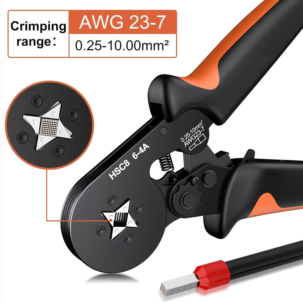 UMLIFE Ferrule Crimping Tool Kit with various wire connectors, insulated tubular crimp terminals, and self-adjustable ratchet crimper.