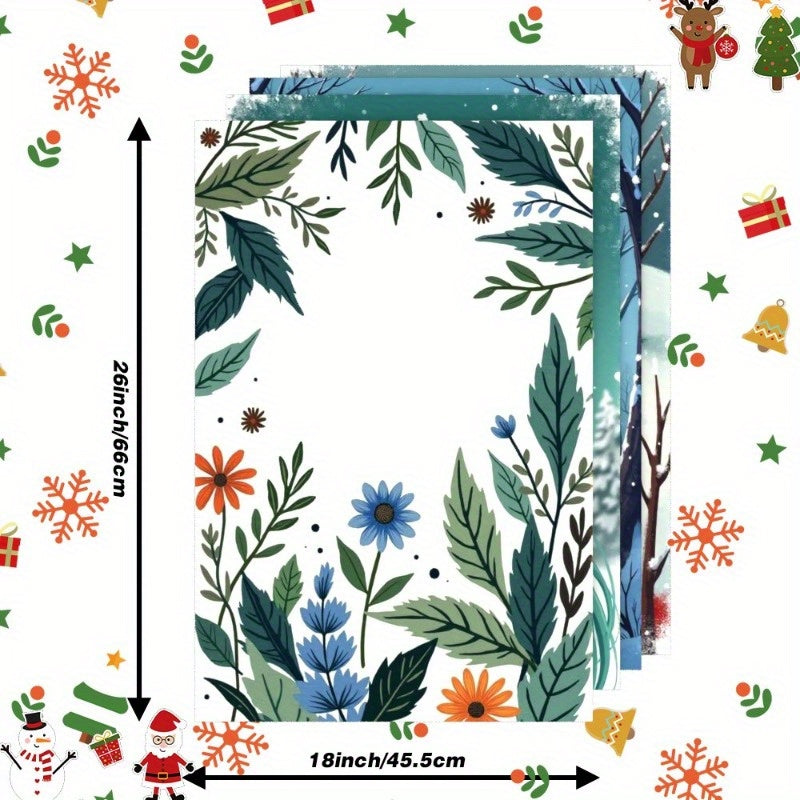 Snowflake Design Featuring a Deer YQIPM, Set of 4, 18 x 66.04 cm