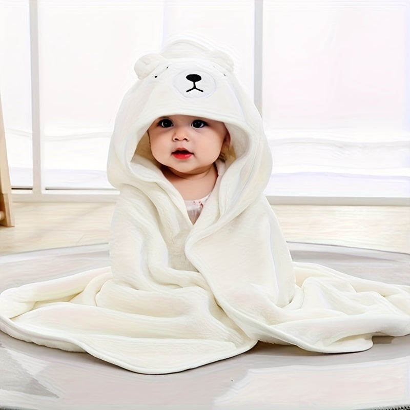 The Bathrobe Bath Plus Size Baby Bath Towel is made with ultra-fine fiber for super strong water absorption and quick drying. It can be used in the bathroom, at the beach, or as a fun cartoon cloak. Perfect for a Christmas, Halloween, or Thanksgiving