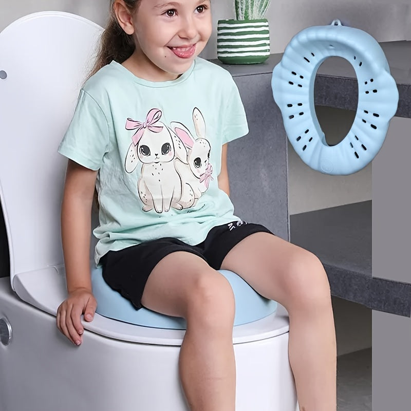 Soft EVA Toilet Training Seat for Toddlers from TWO DADS - Non-Slip Potty Seat Cover for Boys and Girls - Compatible with Children 0-3 Years Old, Easy to Fit Toilet Trainer Imported from China.