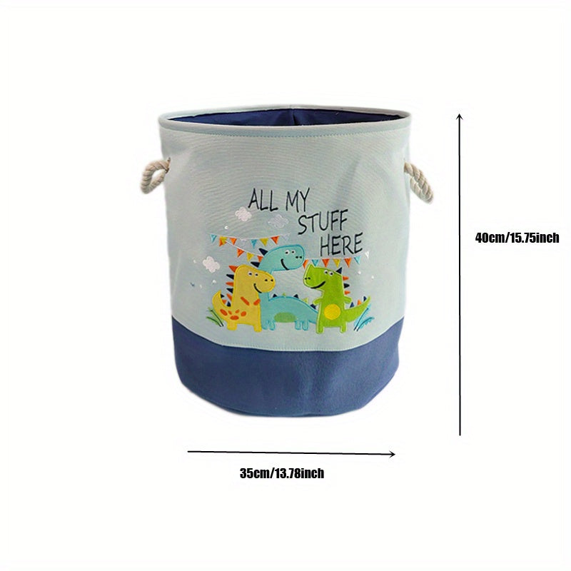 1pc Foldable Cartoon Toy and Laundry Storage Basket