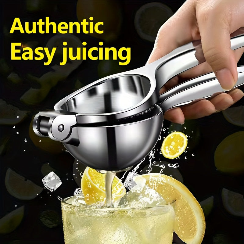 Stainless Steel Citrus Manual Juicer with Multifunctional Design, Perfect for Lemons and Oranges - Ideal for Kitchen Use