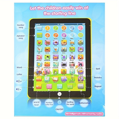 Tablet for Educational Simulations Designed for Children Ages 3 and Up, Featuring Puzzles and Interactive Parent-child Toys. Ideal Birthday, Halloween, Christmas, and Thanksgiving Gifts for Boys and Girls.