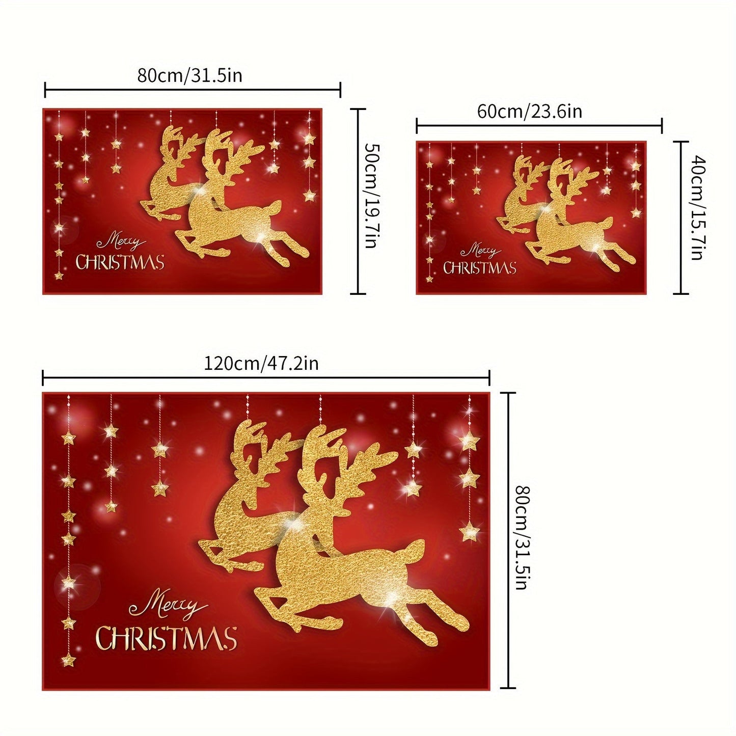 Get into the holiday spirit with our Festive Christmas Door Mat featuring a charming Reindeer and Tree design. This non-slip welcome mat is made of machine washable polyester textile, making it perfect for indoor or outdoor use in your home garden. Add a