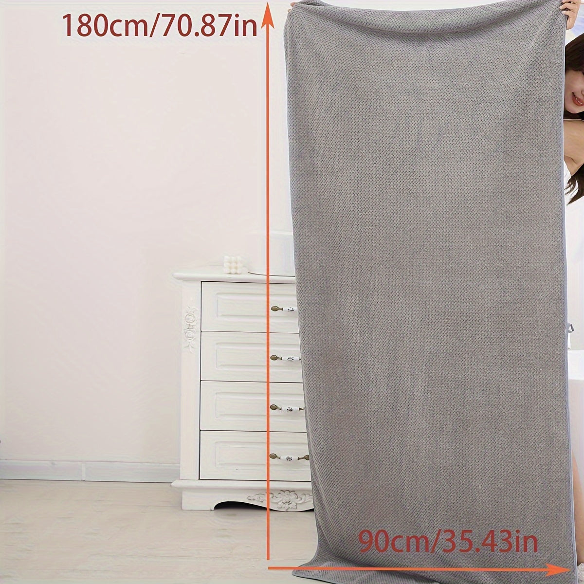 1 Oversized Super Soft Bath Towel - Absorbent, Quick-drying, Cute, 90*180cm.