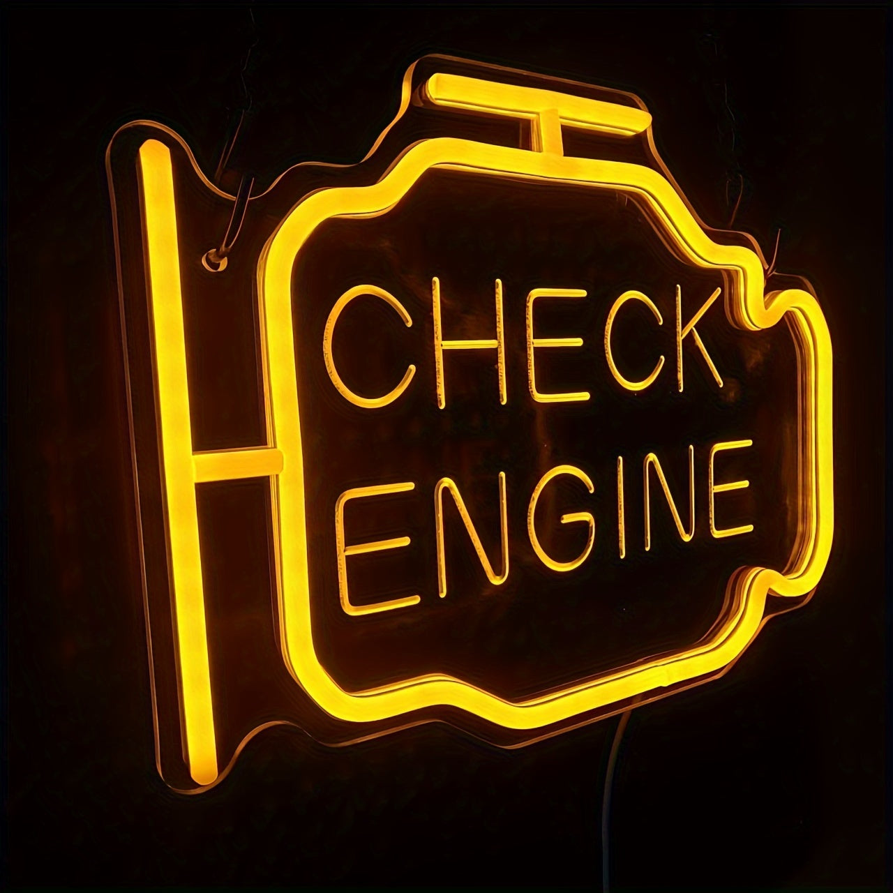 Check Engine Letter Neon Light for weddings, engagement parties, bedrooms, and decorative wall mounting.