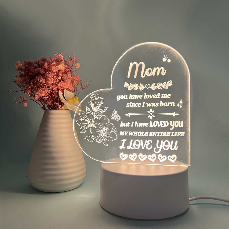 Celebrate special occasions with this Mother-themed night light, perfect for Mother's Day, Thanksgiving, birthdays, and more. Featuring a single soft and warm light, it adds a cozy touch to any bedroom decor. Eid Al-Adha Mubarak!