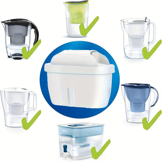 Upgrade your BRITA Water Filter Pitcher with our convenient 1/3/6 Pack Replacement Water Filters. These Universal Filters are compatible with BRITA pitchers and effectively reduce chlorine, scale, and impurities to enhance the taste of your water.