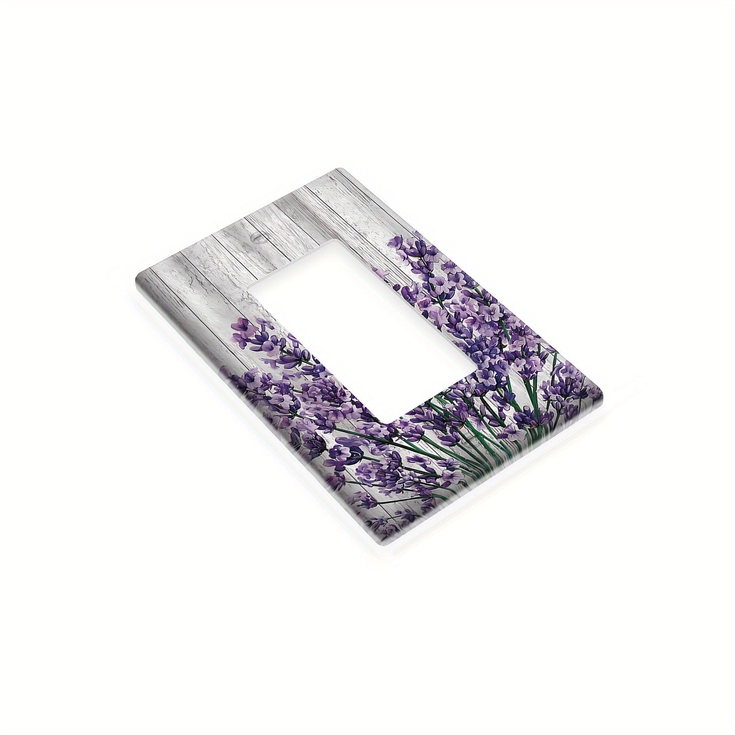 Rustic lavender floral wall plates for kitchen, bathroom, bedroom, living room decoration.