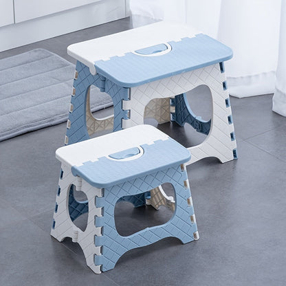 Thickened Plastic Folding Stool with 1 Piece, Portable Mini Outdoor Chair Bench