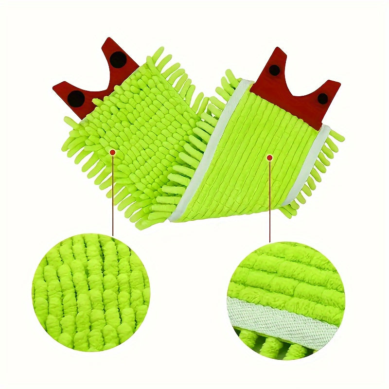 Upgrade your cleaning routine with the DLAIMI Ultramax XL 2-in-1 Flat Mop Replacement Pads. These highly absorbent pads are perfect for both wet and dry cleaning, making it easy to tackle dirt and water with ease. Measuring 45.72X15.24 cm and designed in