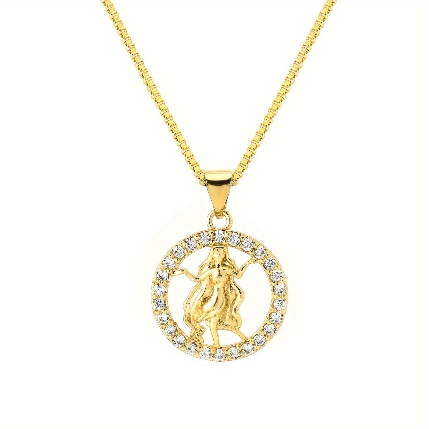 1 piece of 12 Constellations pendant, made of 18K gold-plated material. Featuring the twelve zodiac shapes in golden jewelry, this fashionable pendant necklace is perfect for men. An excellent choice for gifts, especially for Father's Day.