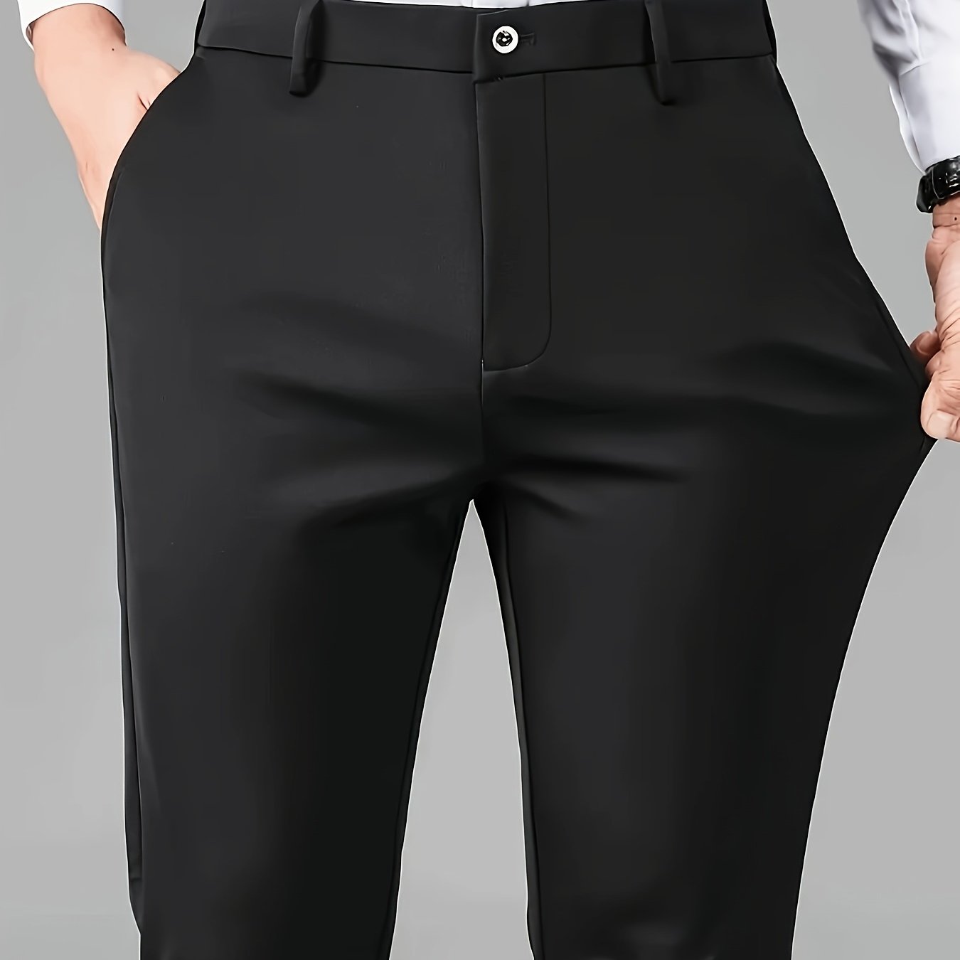 Men's versatile straight leg pants for daily wear, with chic business style.