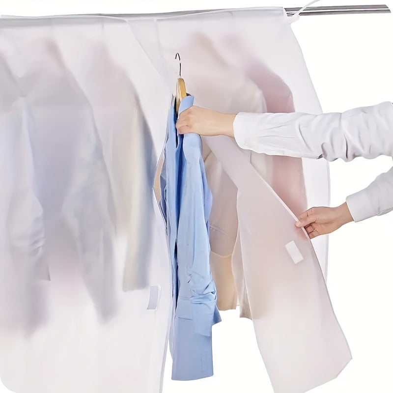 Stylish Hanging Garment Bags for Women - Waterproof, Dust-Proof Storage for Coats & Suits with Clear Design