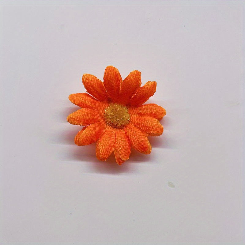 100/200 pieces of artificial daisy flowers, 4cm sunflower heads for decor.