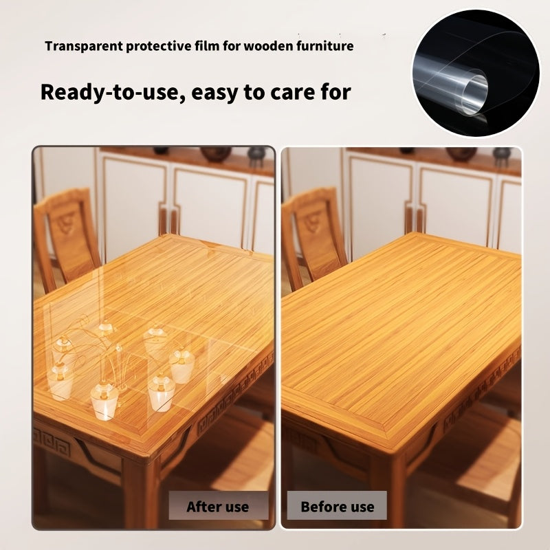 High Definition Self-Adhesive Protective Film for Wood Furniture, Ideal for Dining Tables, Marble Countertops, Desks, Kitchen Surfaces, Cabinet Doors, and Refrigerator Doors - Made of PVC Material, Easy to Peel Off, and Provides Protection