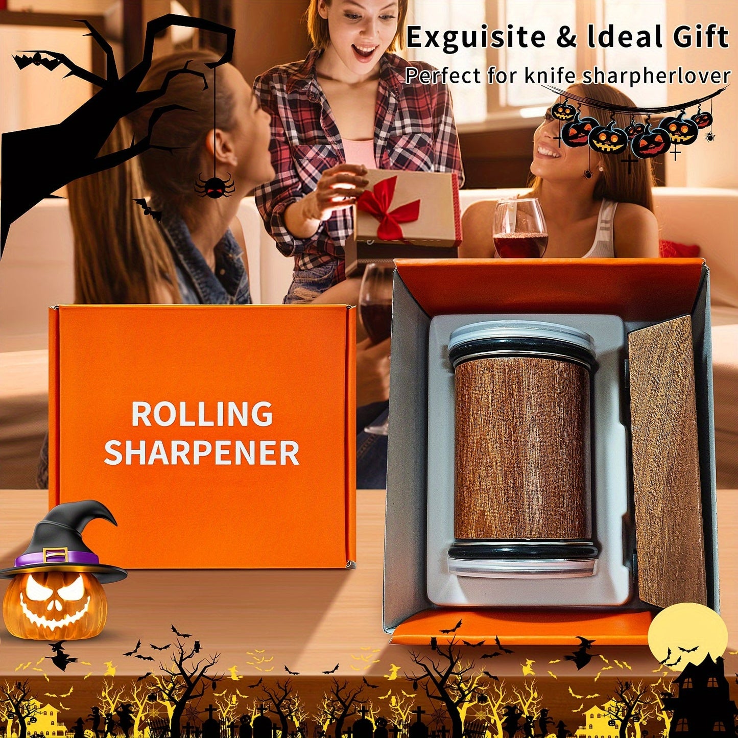 Get the 1-piece Rolling Knife Sharpener Kit for easy sharpening at 15 & 20 degree angles. Ideal for home kitchens, restaurants, and food trucks.