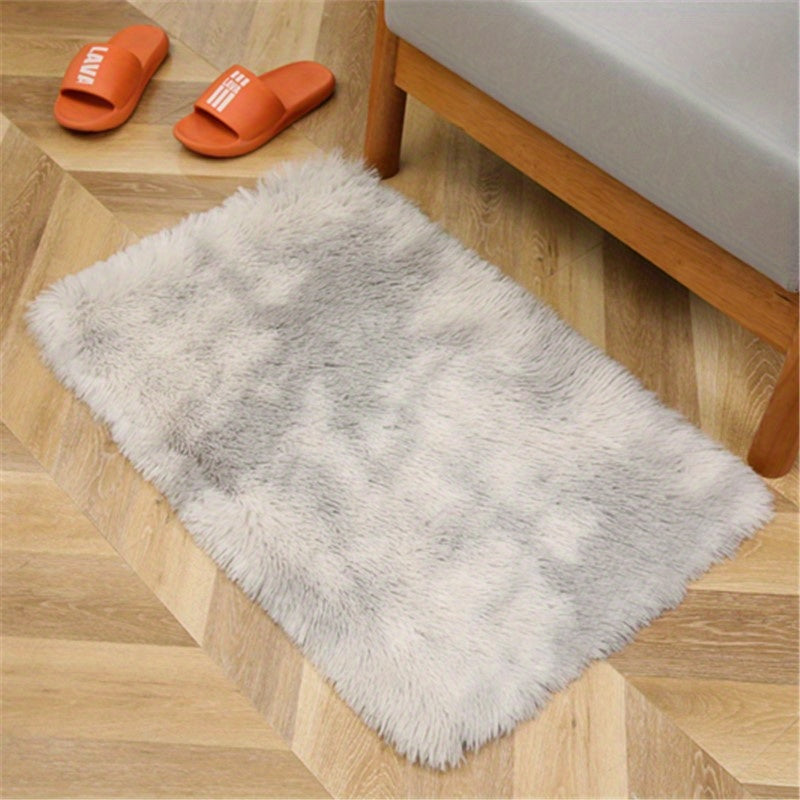 Plush Light Purple Rug - Made of 100% Polyester, Ultra-Soft & Fluffy, Contemporary Rectangle Rug for Kids' Spaces, Baby Rooms, and Children - Easy to Clean, Anti-Skid, Quiets Footsteps, Ideal for Bedroom, Living Room, or Office - Stylish Home Accent