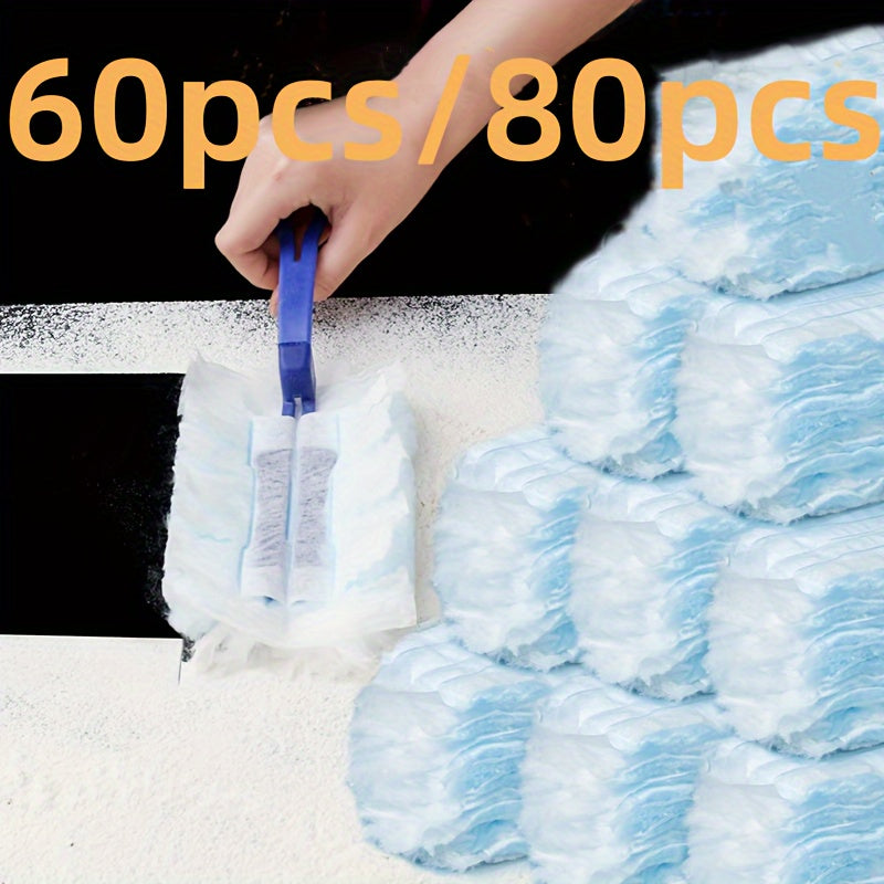 Replenish your supply of Electrostatic Dusting Cloths with this disposable refill pack. Each pack contains 60/80 cloths, perfect for cleaning in the living room, bedroom, bathroom, kitchen, and car. No need for electricity or batteries, making cleaning a