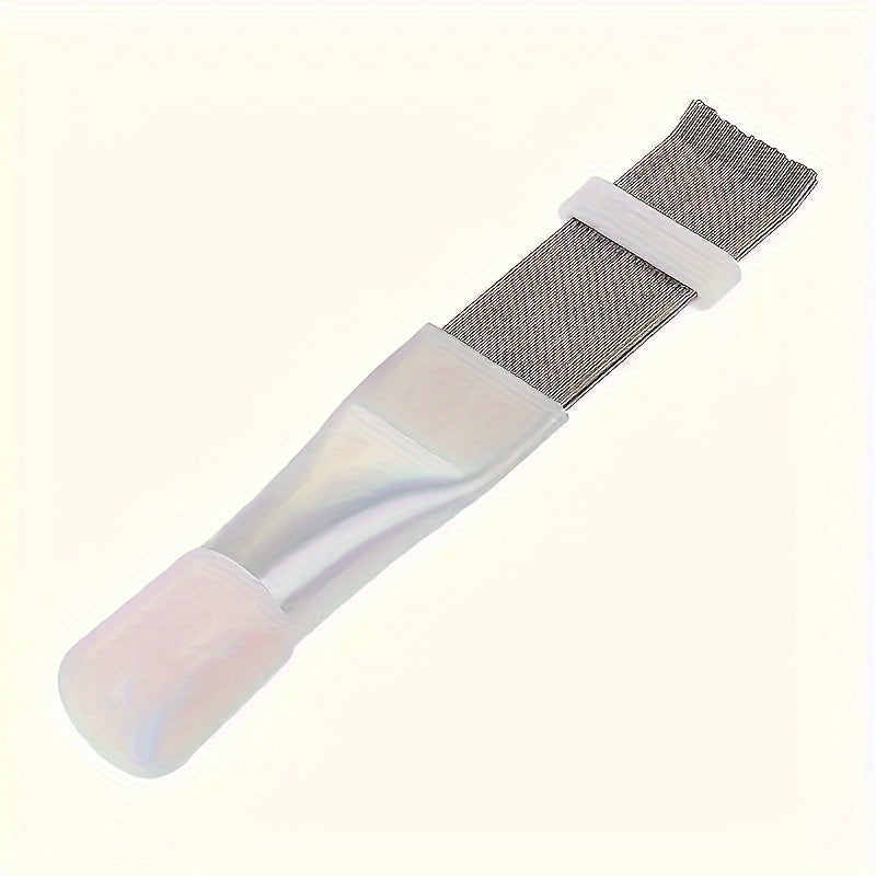 1 or 2 pieces of stainless steel blade cleaning comb for air conditioners. Straighten and clean the blades with this handy tool.